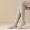 Winter Warm Coral Fleece Over-knee High Socks For Women Plush Home Sleep Floor Long Socking Solid Soft Thigh High Floor Sock