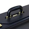 Synthetic Leather Flight Case Pilot Case 47cm Wide Gusset 20038 [J.C HAMILTON] [A3F Compatible] (Black