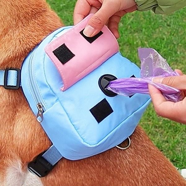 Kompet Rucksack Punkte Hund Katze Spazierleine Brustgurt Geschirr Leine Leine Set, Orang