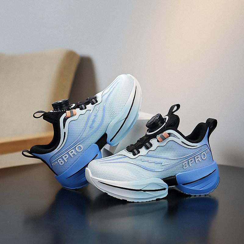 

Children s basketball shoes spring new breathable mesh boys sports shoes medium and large children s wear-resistant shock-absorbing running shoes gi 31/inner length 19.8cm