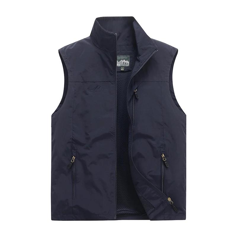 Outdoor Mountaineering Camping Windproof Breathable Vest for Men in Spring Autumn Comfortable Warm Cozy Vest