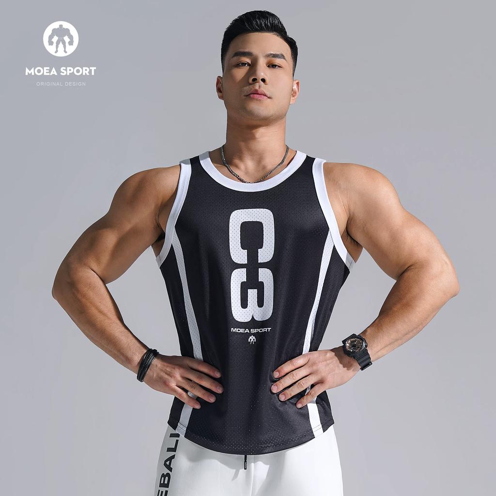 Ink Cube Fitness Vest Men's Quick-Drying Running Racing Moisture-Wicking Sports Muscle Training Sleeveless Basketball Clothing