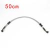 M10 50-120cm Motorcycle Dirt Bike Braided Line Steel Brake Hose Cable Hydraulic Banjo Pipe Universal Fit Racing