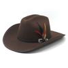 Herbst Winter Herren S Western Cowboyhut Ein Gipfel Oberseite Kamelhut
