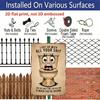 2D Flat Funny Rustic Wall Art - Vintage "I Put Up with All Your Sh*t" Aluminium Sign with Humorous Toilet Graphic - Metal Decor for Home, Bar