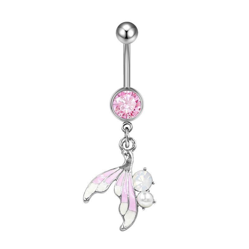 Gaibei Trendy European & American Cat Dolphin Navel Ring Jewelry
