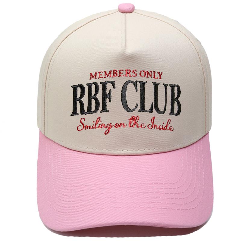 RBF CLUB Truck Driver Hat Embroidery Retro Color Matching Baseball Cap European and American Men's and Women's Casual Hat Tide