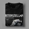 Men Interstellar Wormhole Handshake T Shirt Pure Cotton Tops Vintage Short Sleeve Round Neck Tees Graphic T-Shirt