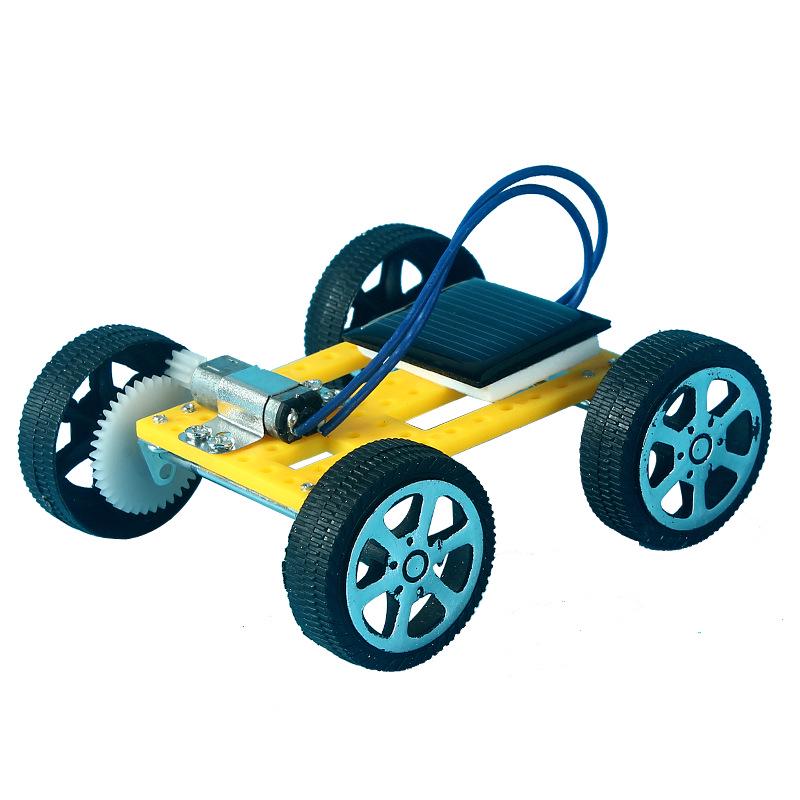 Tech Mini Solar-Powered Car Model: Student Competition Smart Toy жёлтый
