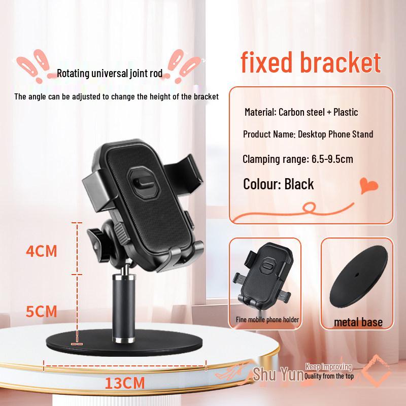 2026 Adjustable Metal Desktop Phone Holder - 360° Rotating Stable Stand for Home