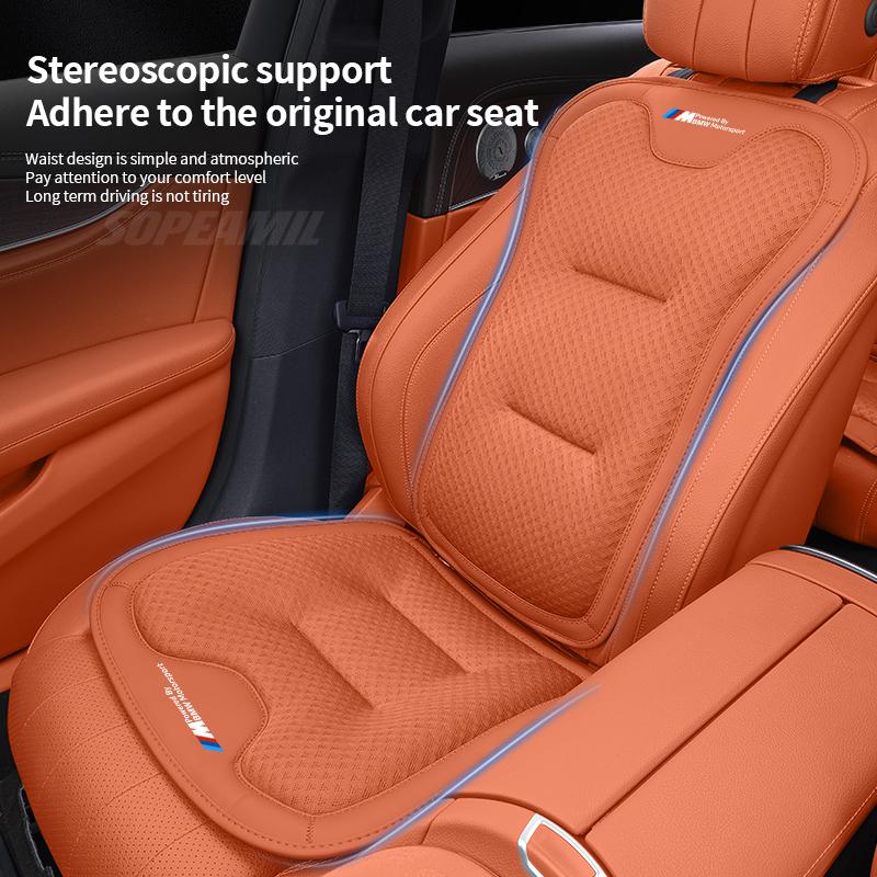 Car Seat Cushion Cover Breathable Ice Silk Seat Protector Pad BMW M Motorsport X1 X3 X5 X7 E39 E46 E60 E90 F10 F20 F30 G20 G30