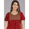 Women Cotton Floral Printed Night Gown Dress Indian Designer Casual Wear Nighty