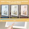 Vanity Mirror with Lights 16.14 X 11.81Lighted Makeup Mirror and Hollywood Mirror with Smart Touch Control 3 Colors Dimmable LE