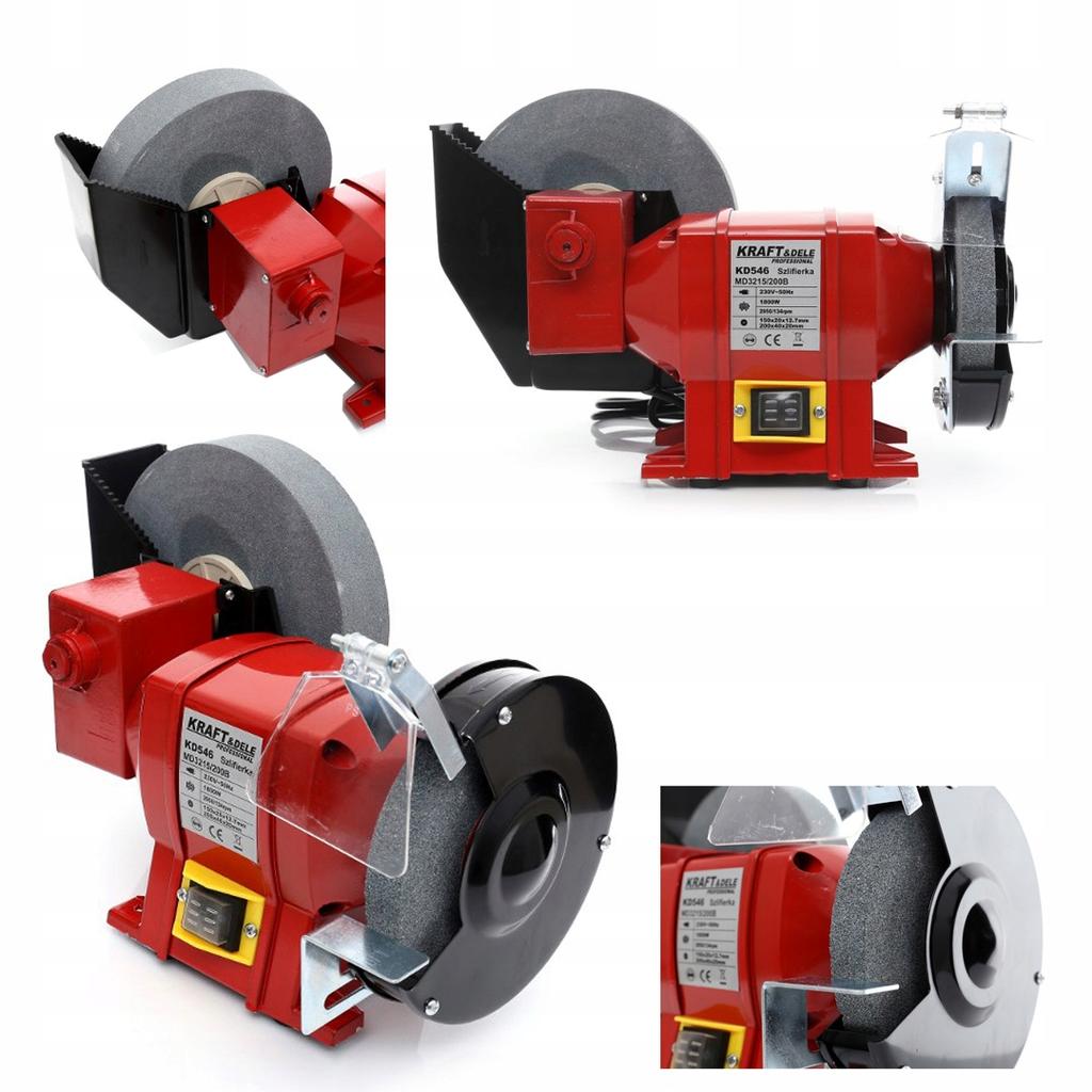 Multifunctional Bench Grinder 2X Stone Dry Wet 1800W 230V 2950Rpm