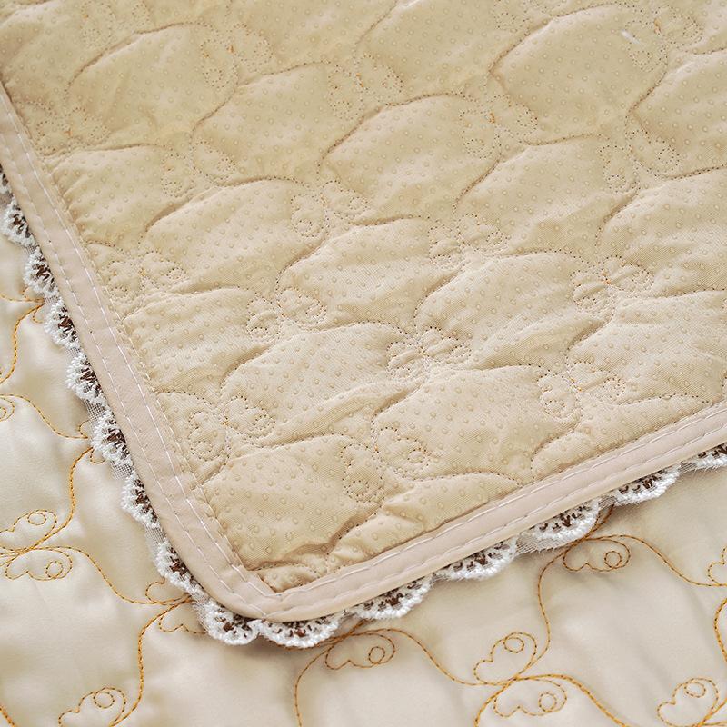 High End Embroidered Lace Sofa Mat Seasonal Universal Minimalist Fabric Cushion Soft Comfortable Thick Anti Slip Couch Cover