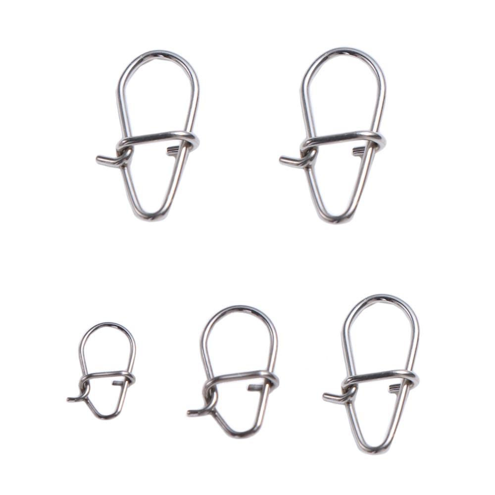 Fish Tool Fishing Lure Connector Fishing Hooked Snap Pin Swivel Lure Connector Lures Hooks Clips