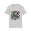 Unisex Softstyle T-Shirt Chibi Kitten Christmas Tree Ornaments Funny Holiday