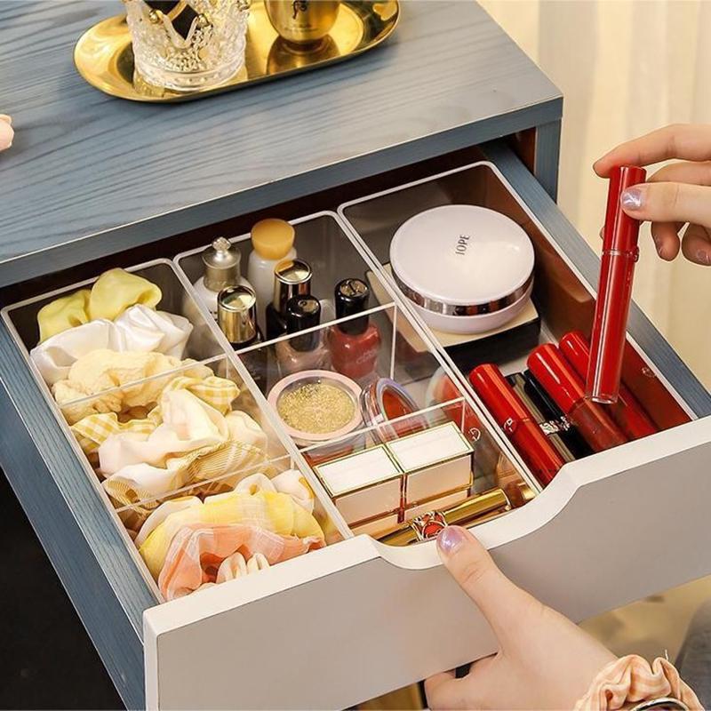 Clear Acrylic Drawer Cosmetic Creams Organizer Drawer Type Storage Lipstick Organizer Box Makeup Organizer Storage Box