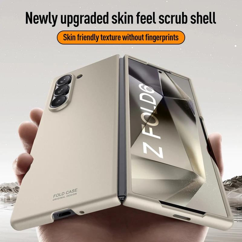 For Samsung Galaxy Z Fold 6  Case Ultra-thin Matte Skin-Friendly Shockproof Protection Folding Hard Back Cover Accessories Funda