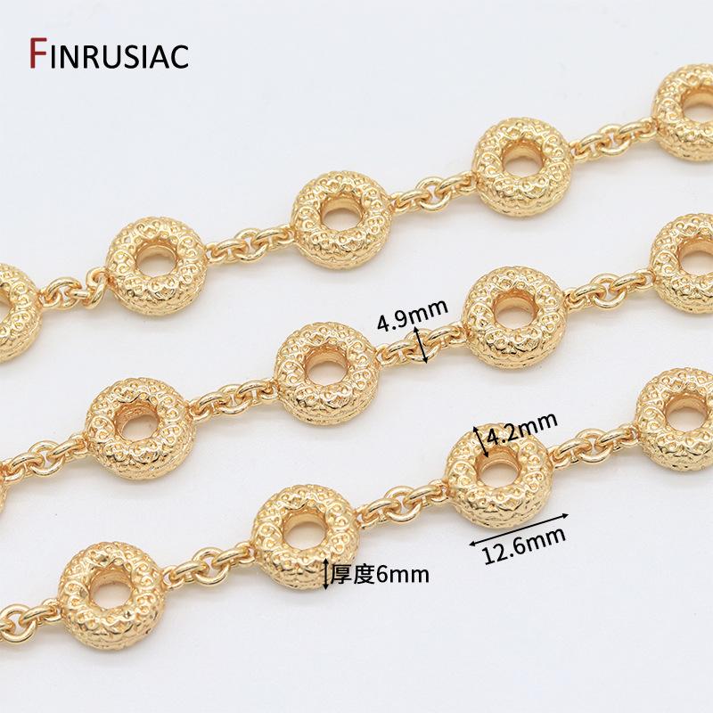 14K Gold Plated Brass Thick Large Heavy Chains For Jewelry Making Supplies,DIY Necklace Bracelet Jewelry Chain Finding