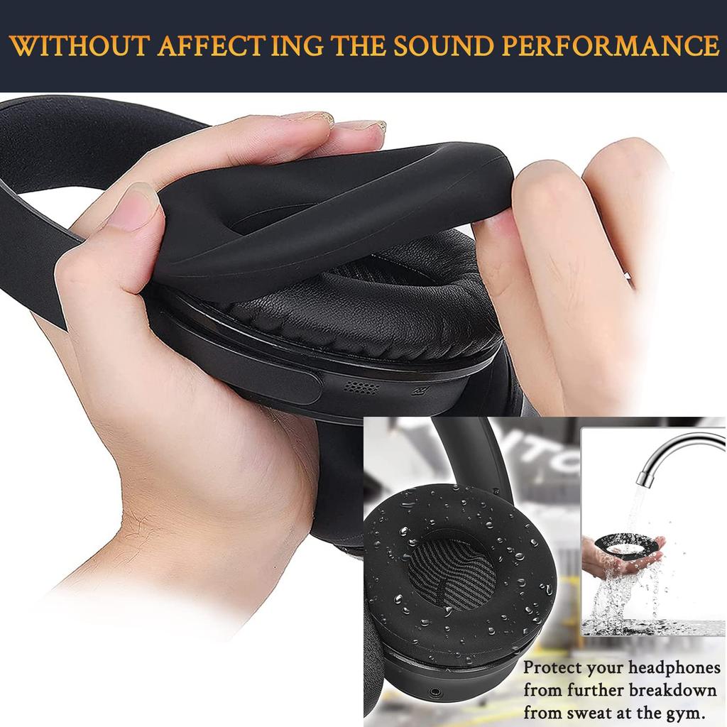 SOULWIT Ear Pads + Headband + Ear Pad Covers Replacement Kit for Bose QuietComfort 35 QC35, QC35 Ii Over-Ear Headsets - Headphone Replacement Pads, An