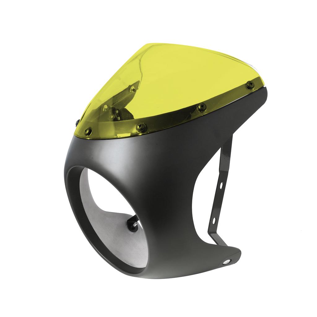 For Harley Sportster Bobber Touring Honda Motorcycle Universal Cafe Racer 7inch Headlight Handlebar Fairing Windshield Kits