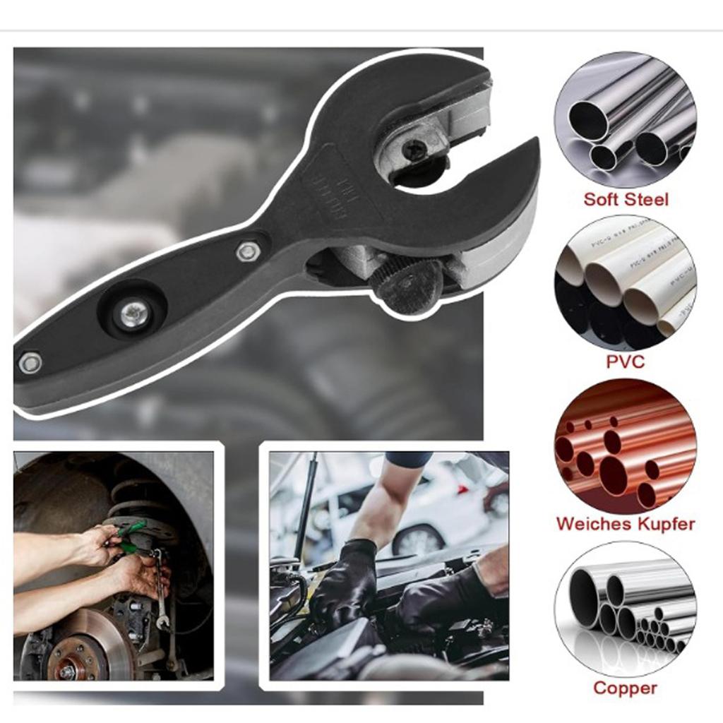 Easy To Use Ratcheting Tube Cutter Tool Set for Copper & Aluminum Tubes Plumbing Electrical Projects with Safety Gloves