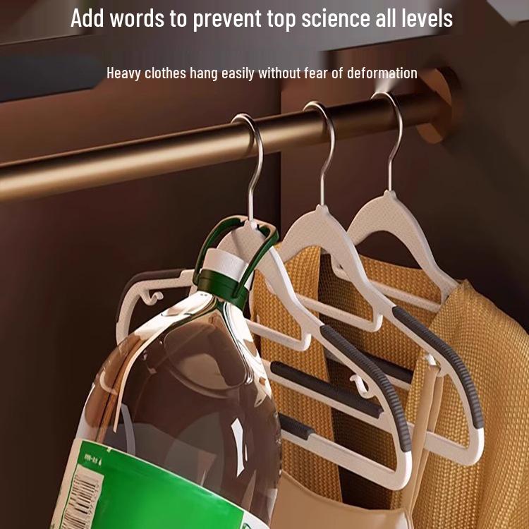 Rutschfester, nicht abfärbender Wäscheständer mit 80 Kleiderbügeln mit kurzem Hals