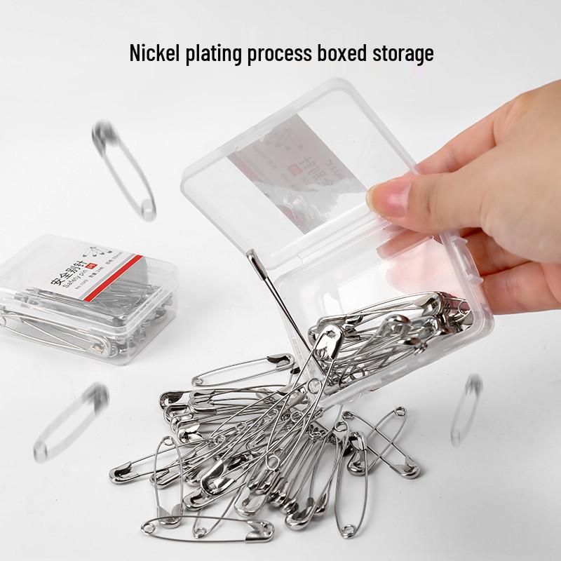 Vintage Large & Small Safety Pins: U-Shaped Brooch and Paper Clip Style for Clothes