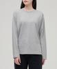 MUSINSA STANDARD WOMAN Women'S Relaxed Crew Neck Long Sleeve T-Shirt [Medium Grey]