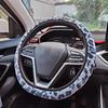 Leopard Steering Wheel Cover Winter Plush Car Steering Wheel Cover  Vehicle Interior