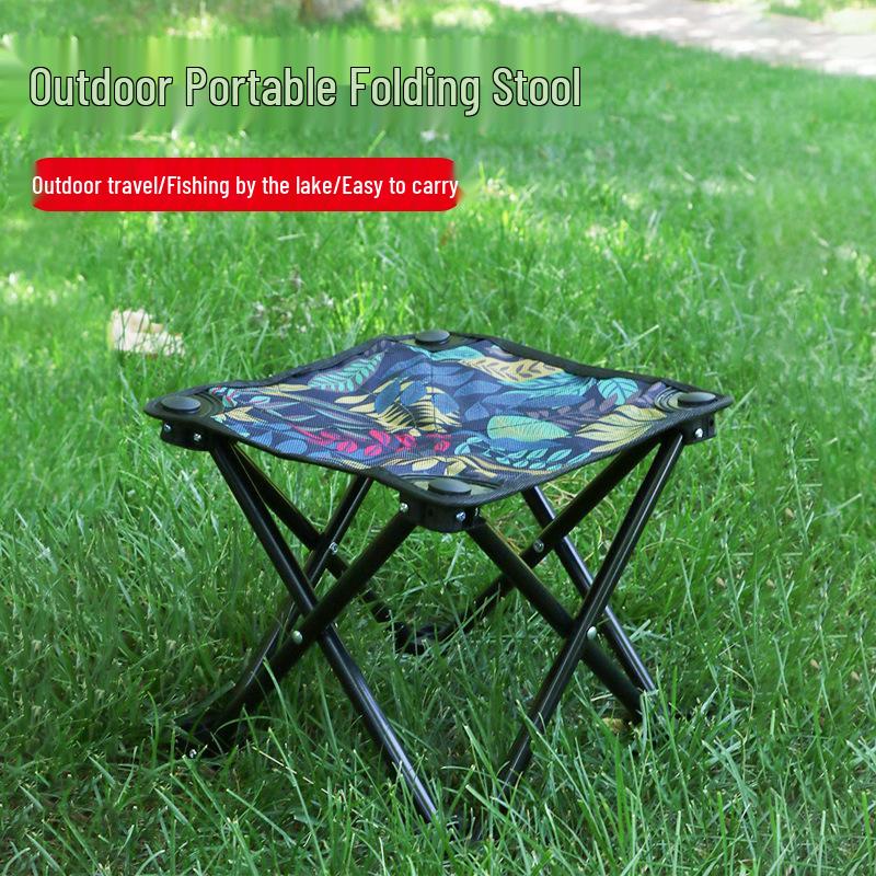 Portable Folding Children's Stool and Table Set for Home and Outdoor Use