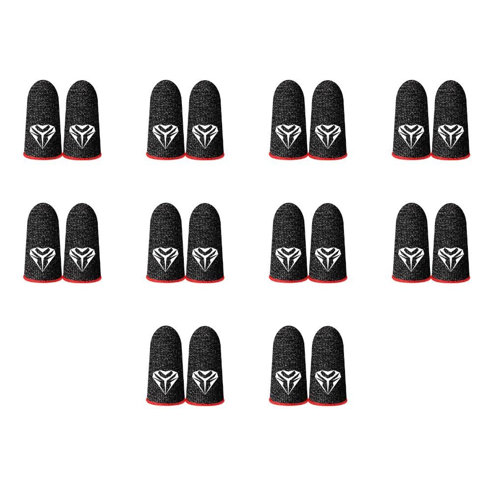 10Pairs Finger Cots Gaming Fingertips Gloves Ultra-thin Breathable Sweatproof Touch Screen Gaming Finger Sleeves For PUBG Mobile