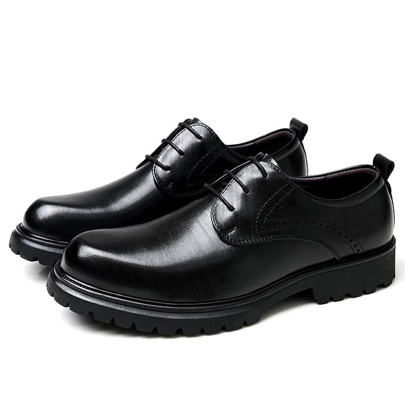 

Мужские формальные кожаные туфли Классический ретро джентльменский стиль Улица Бизнес Вечеринка Свадьба Повседневные офисные мужские Черные качественные туфли 44 чёрный