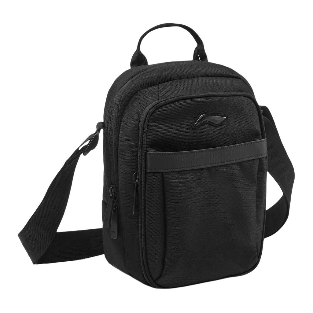 New LiNing Sports Life Collection Polyester Shoulder Bag, Crossbody Bag Unisex Black ABDU115-1