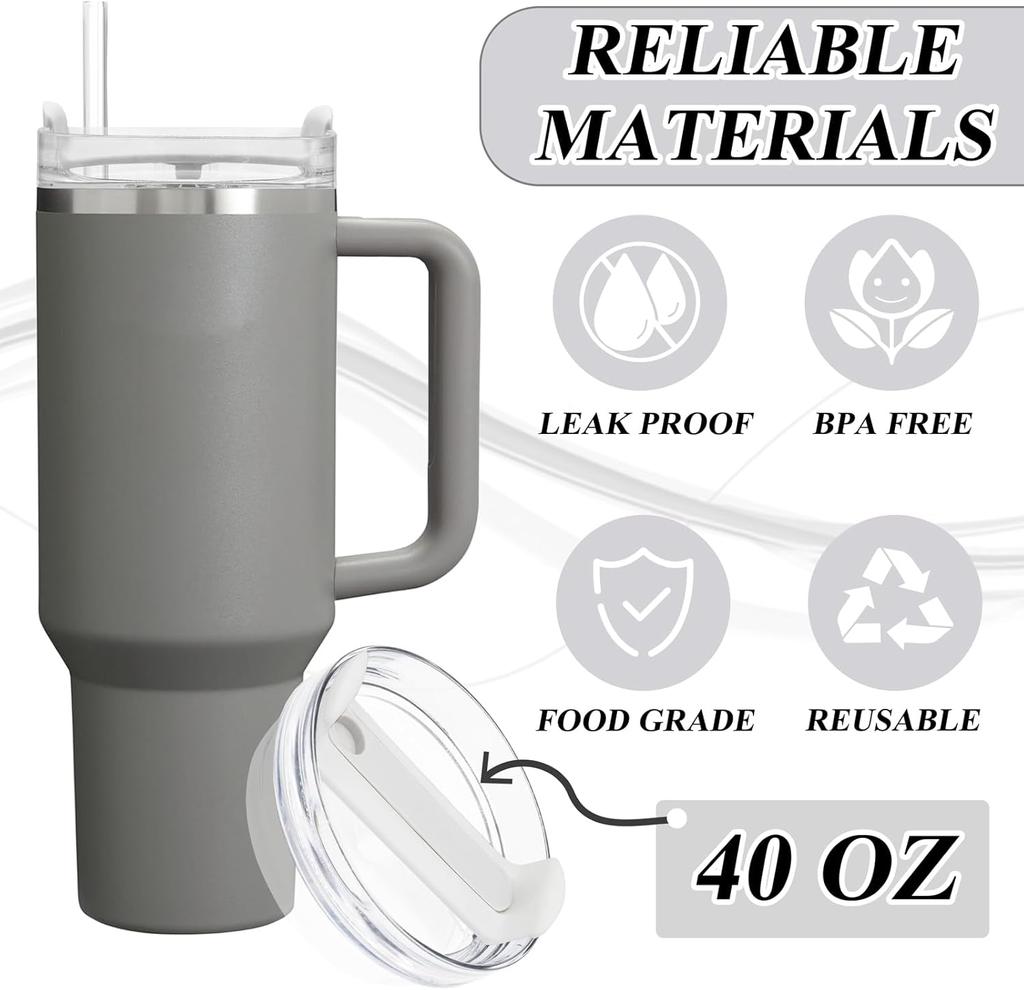 40oz Cup Lid Ice Resistant Cup Lid Silicone Cup Lid Car Cup Lid Automotive Cup Lid Clear White