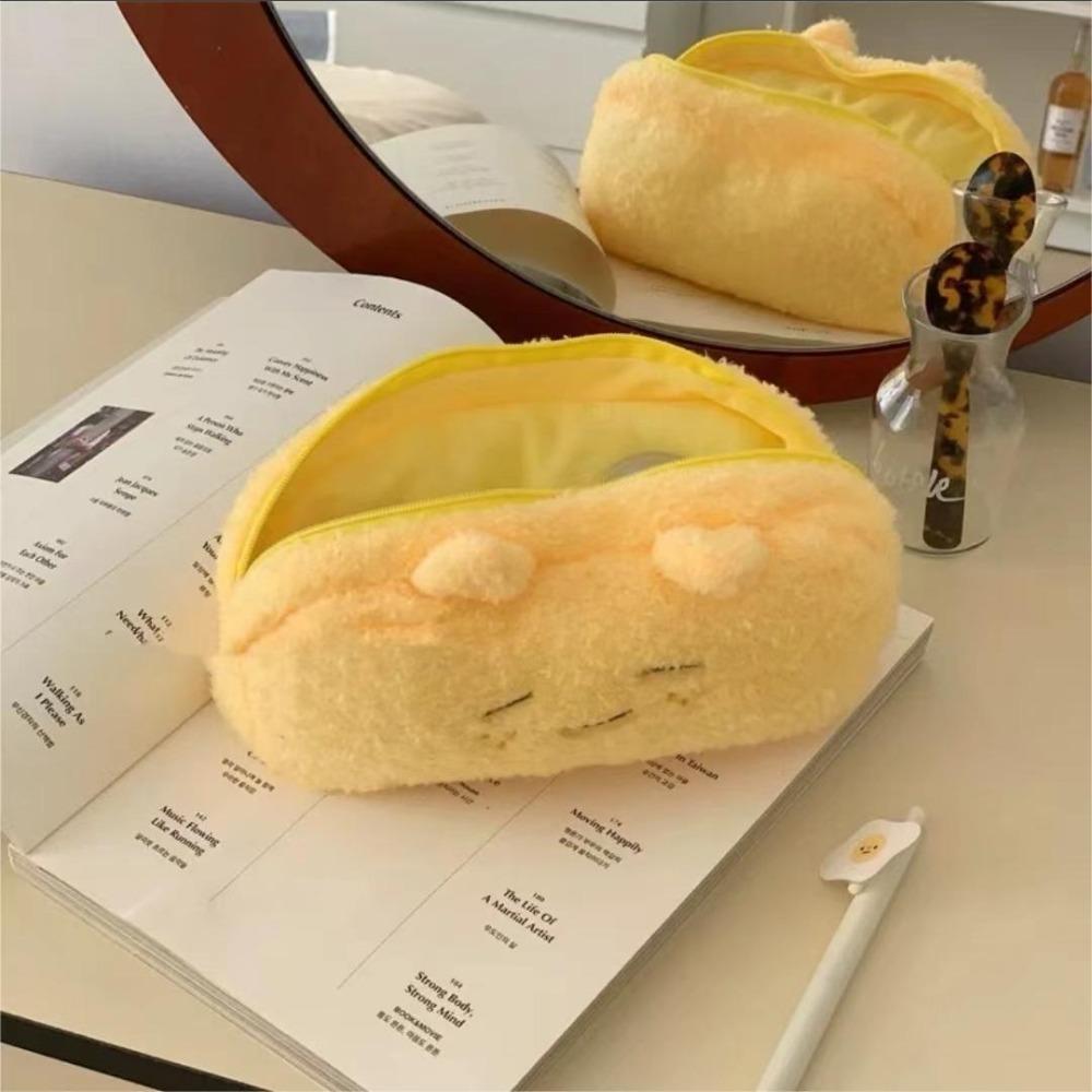 Large Capacity Cartoon Pencil Case Multifunctional Kawaii Cosmetic Pouch Plush Pen Bag  School