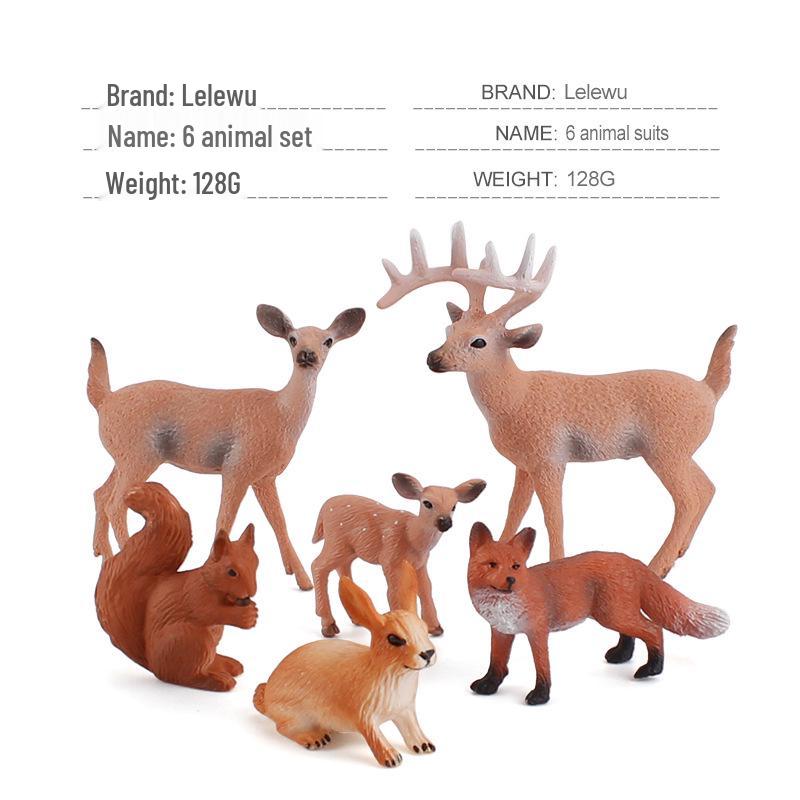 Cross-Border Farm Animal Miniature Model Set: Chickens, Ducks, Geese, Cows, and More