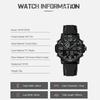 NAVIFORCE Original Men Dual Time Watch Quartz Movement LCD Digital Silicone Strap Waterproof Calendar Date Night Pattern Men Watch NF7130