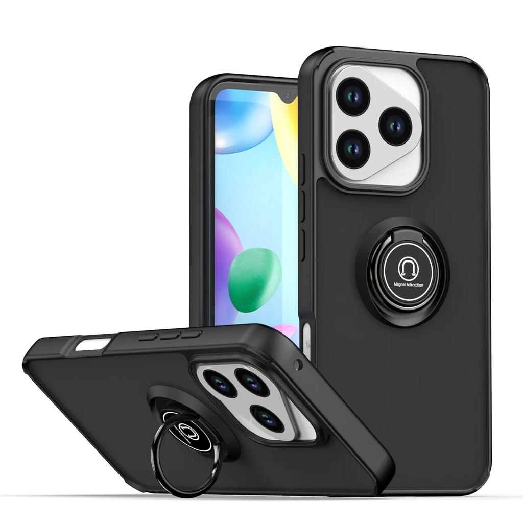 Armor Shockproof Matte Case For Honor 400 Lite 5G Cover Ring Magnetic Stand Holder Back Shell Coque Fundas