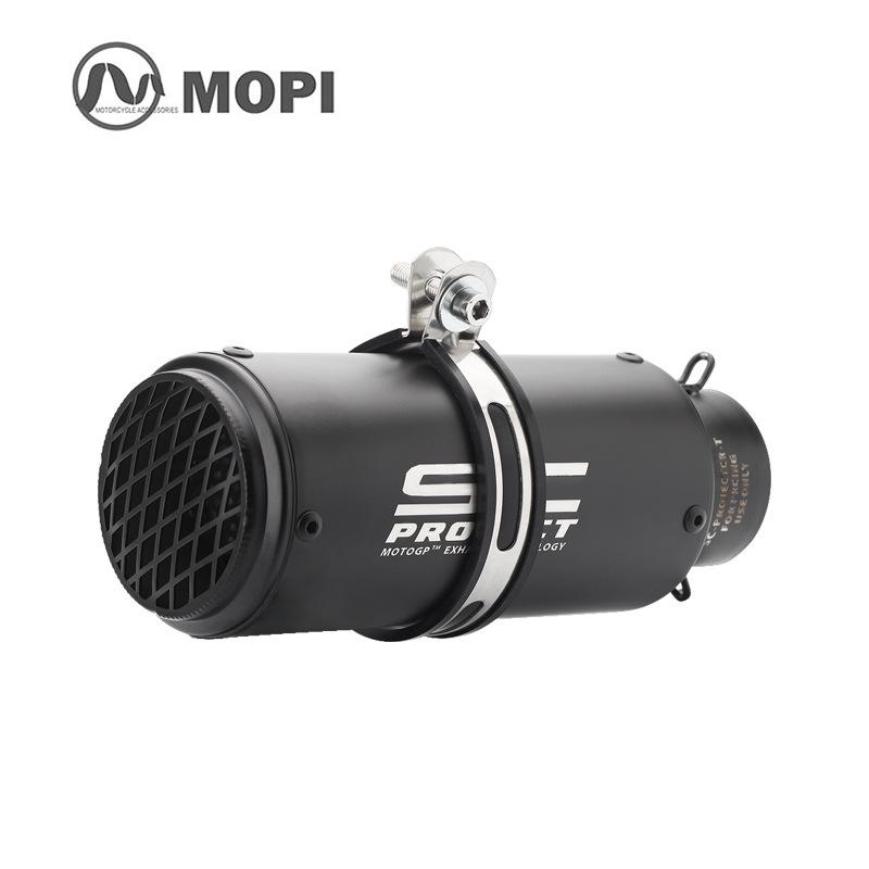 51mm Small Titanium-Iron Cannon Exhaust Pipe for SC Motorcycle Modification - Universal for Kawasaki, Chunfeng, Yamaha