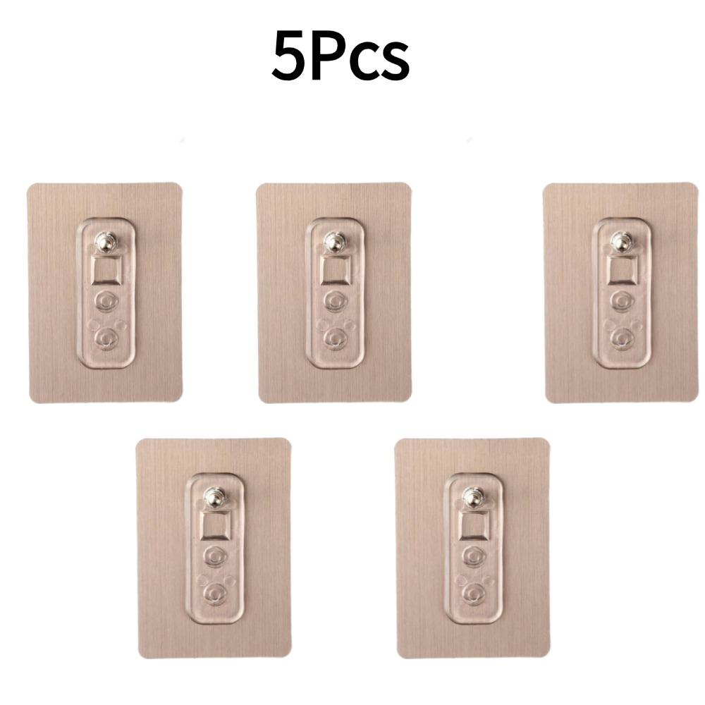 4/5PCS Non Punched Self-adhesive Screw Sticker Adhesive Strong Non Nail Wall Frame Fixing Screw Hook Storage Rack Fixing Tools