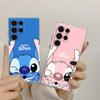 Disney Stitch Mickey Donald Duck Transparent Case For Samsung Galaxy S26 S25 Ultra S24 S22 S26 Plus S20 S23 S21 S25 FE 5G Cover