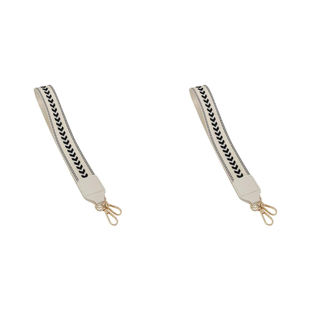 

70cm Bag Strap Antiskid Women Belts Straps Polyester for Holiday Gifts (White)