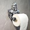 Knight Toilet Paper Holder Decorative Waterproof Wall Mount Tissue Storage Rack for