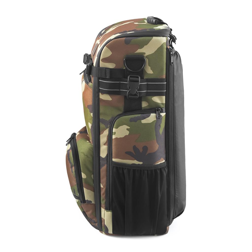 KANI Camera Bag Lens Master Green Camouflage Capacity 32L Compatible with Super Telephoto Lenses Can Store 2 Large Diameter Lenses Comes with Lumbar