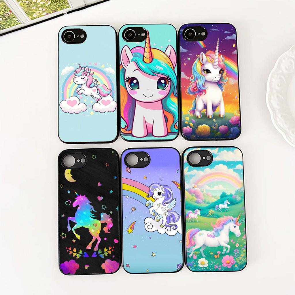 Cover for Samsung Galaxy S24 S25 S23 FE Ultra Plus S7 Edge S25+ S23+ A56 5G Casing Silicone Phone Case Unicorn Horse Wallpaper