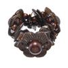 Female Bohemian Retro Coconut Shell Bracelet with Ethnic Style Beaded Charm Bracelet