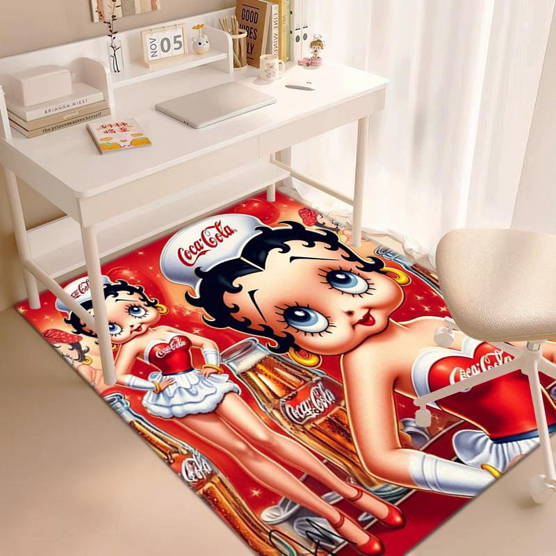 Christmas Gift Halloween Themed Cola Beverage Coca Cola Carpet Is Suitable for Living Room and Bedroom Doormats Office Balcony Decorative Carpet V26