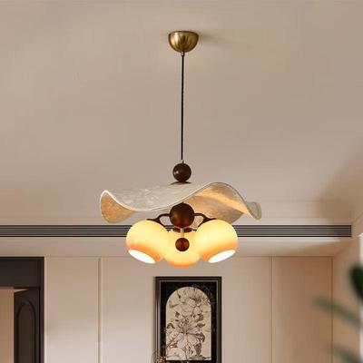 2025 French Vintage Nanyang Style Solid Wood Chandelier for Restaurants and Small Living Rooms